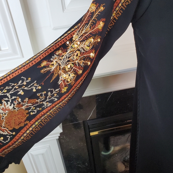 VINTAGE EMBROIDED MAXI CAFTAN - Picture 8 of 11